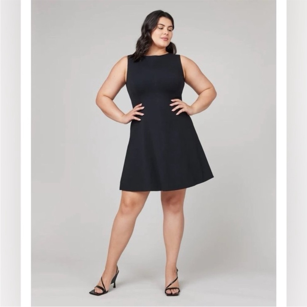 Spanx Women’s NWT Perfect Fit & Flare Dress Black Sz 2X - Picture 2 of 12